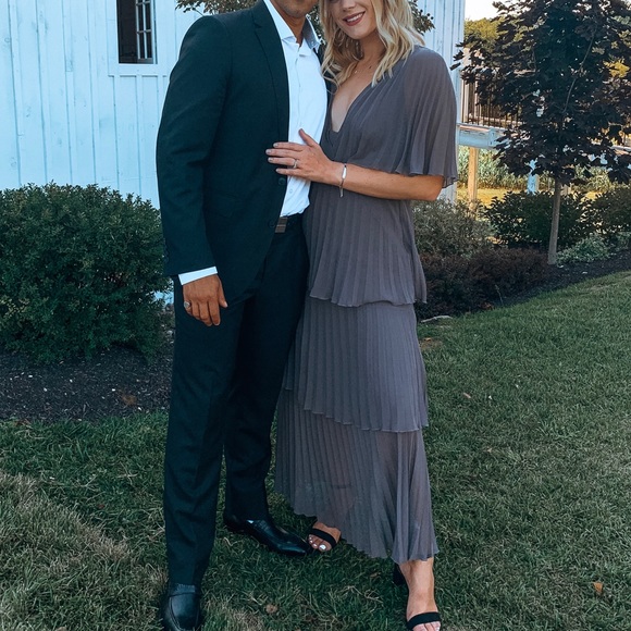 ASOS Dresses & Skirts - ASOS Purple ruffle maxi dress. Size 10.